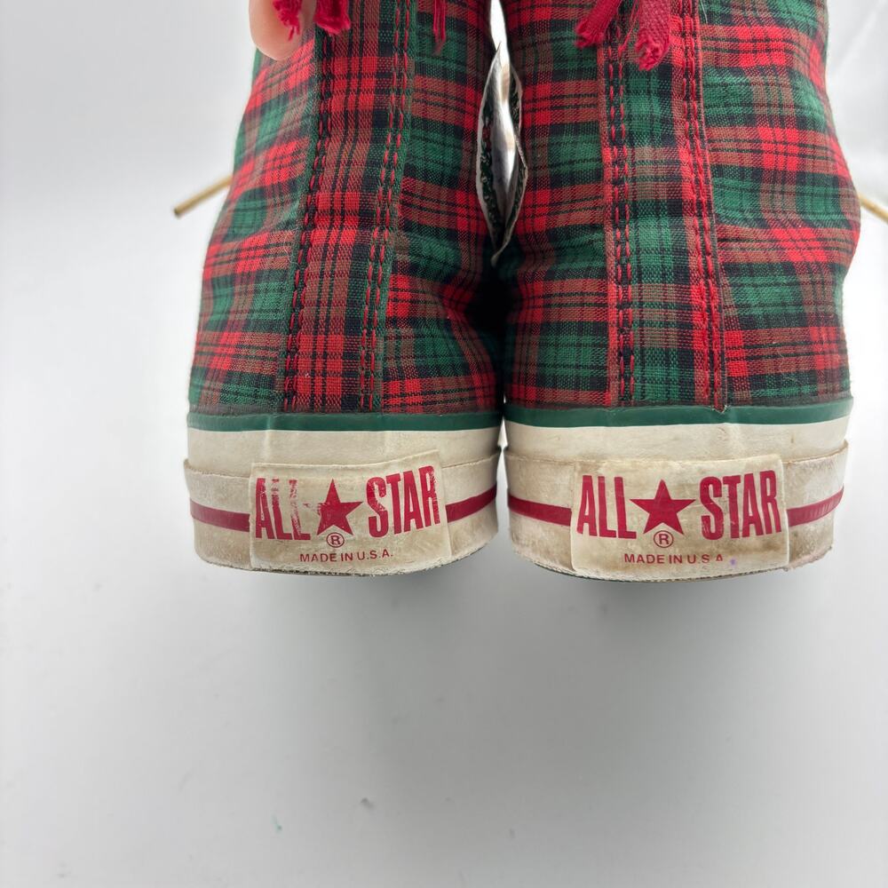 Vintage 90s Converse Chuck Taylor All Star Sneakers Shoes Men's 8.5 Christmas - Picture 11 of 16